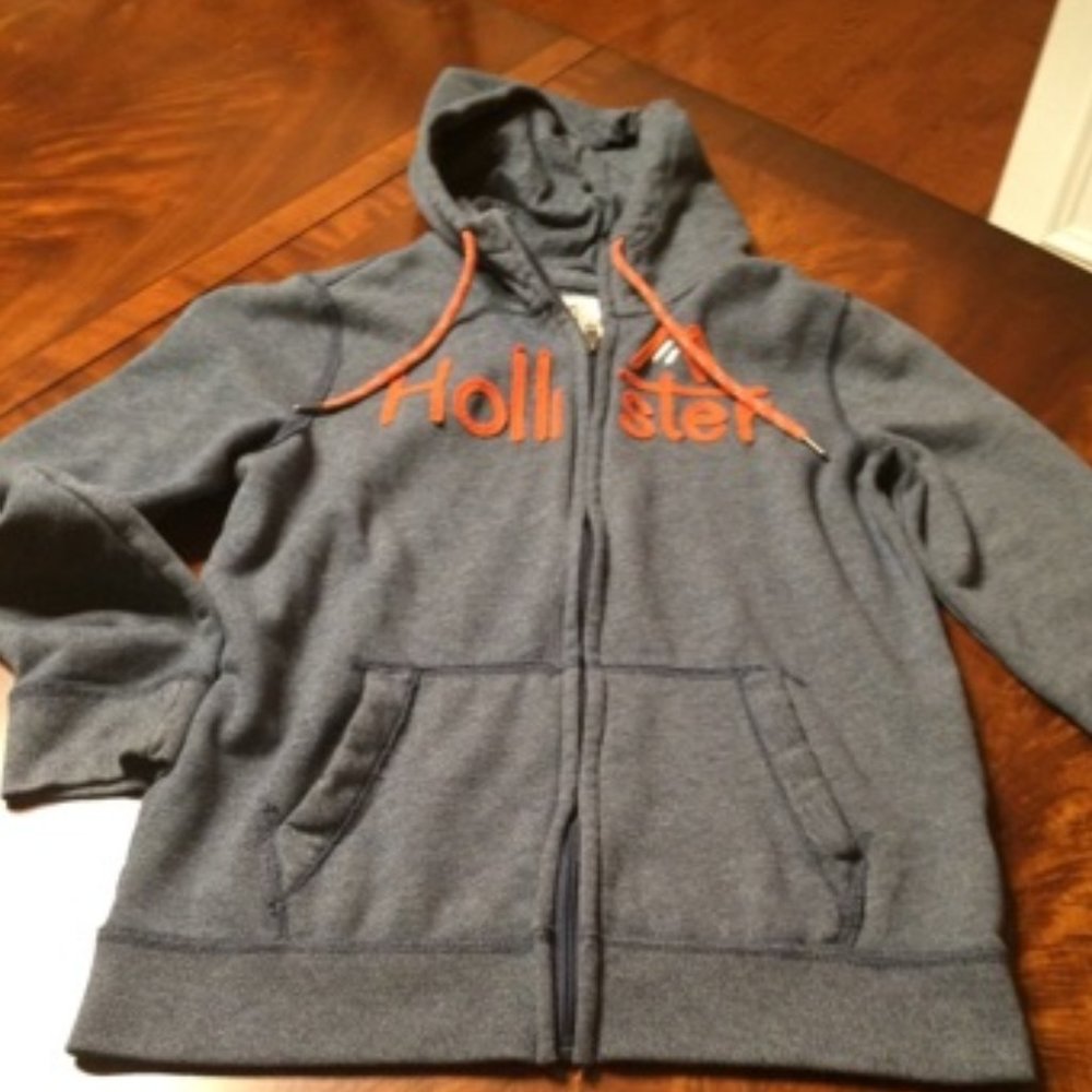 Hollister Men's Full Zip Hoodie - S